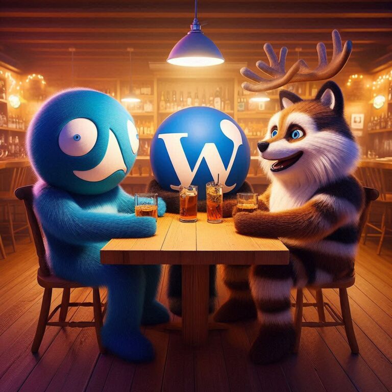 When Joomla Meets WordPress and Drupal at a Bar