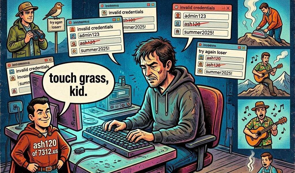 brute force password attacks