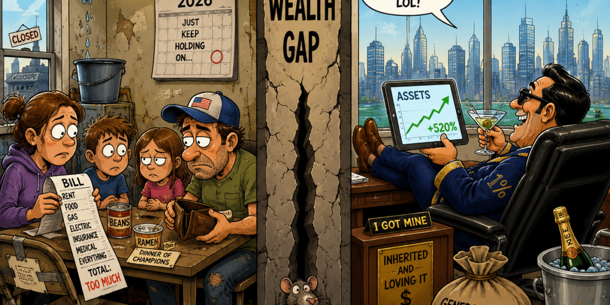 cartoon of wealth inequality