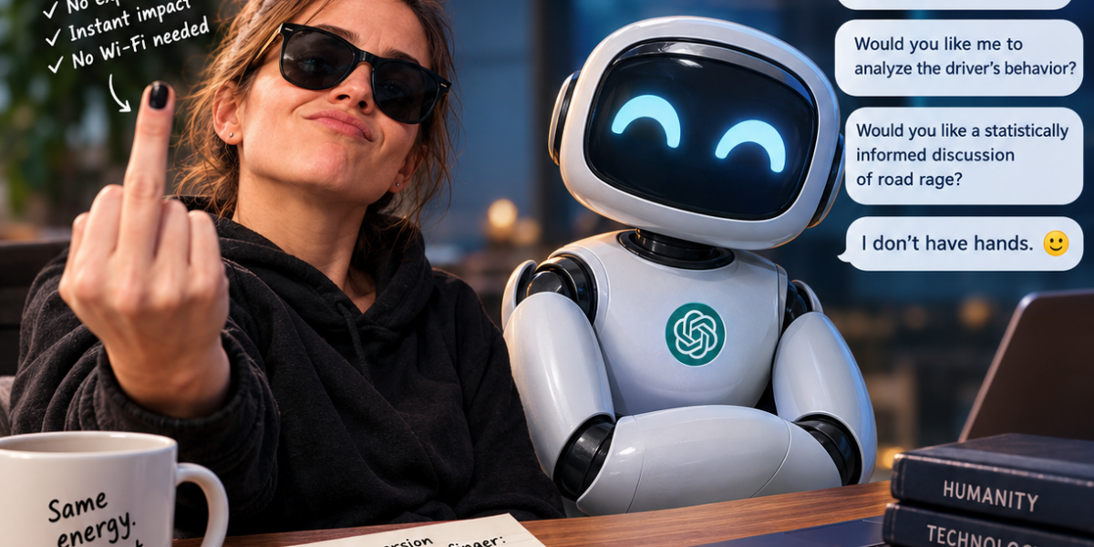 AI wishes it had a middle finger