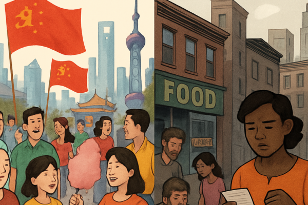 AI compares life in china vs USA
